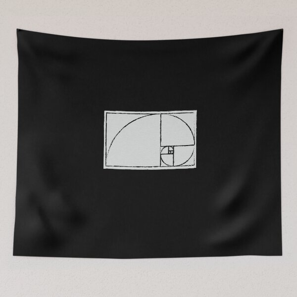 Item preview, Fibonacci Sequence Sketch Golden Ratio Spiral  designed and sold by ghost888.