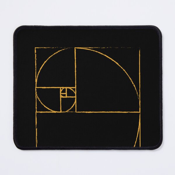 Item preview, Yellow Golden Ratio Spiral Fibonacci Sequence Sketch designed and sold by ghost888.