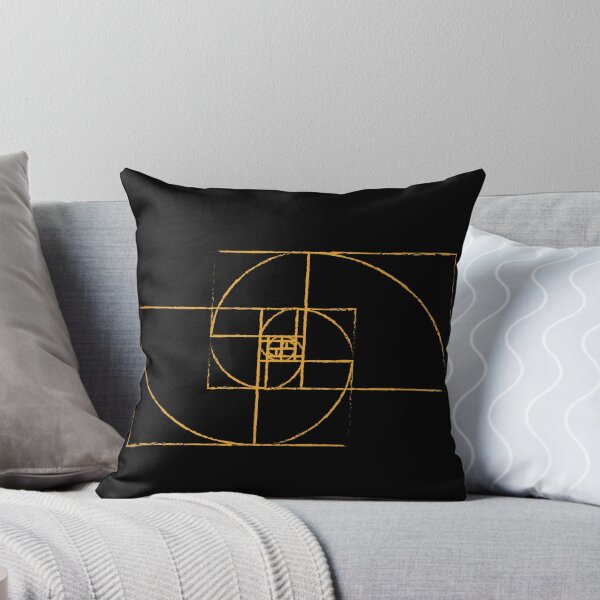 Item preview, Yellow Golden Ratio Spiral Fibonacci Sequence Cyclone Sketch  designed and sold by ghost888.