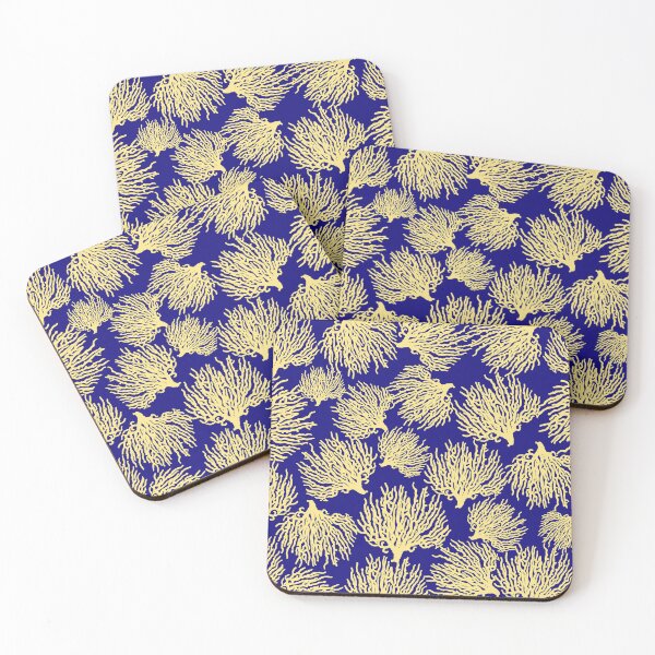 Item preview, Yellow Sea Coral Pattern designed and sold by Primroaddesigns.