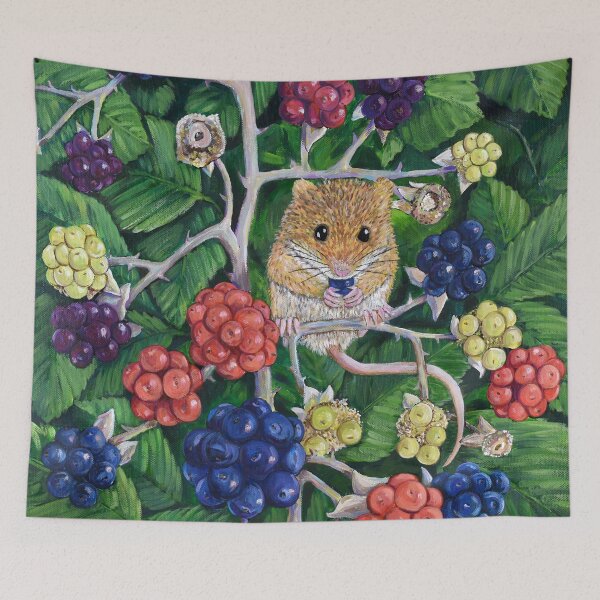 Item preview, Blackberry harvest mouse designed and sold by Moorcatstudio.