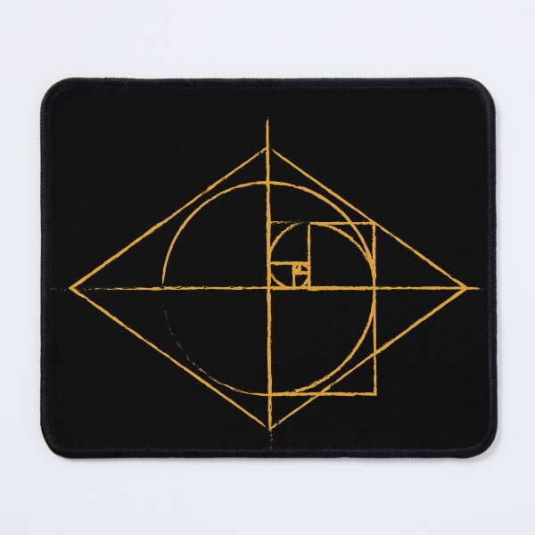 Item preview, Yellow Golden Ratio Spiral Fibonacci Sequence Tattoo Inspired Sketch designed and sold by ghost888.