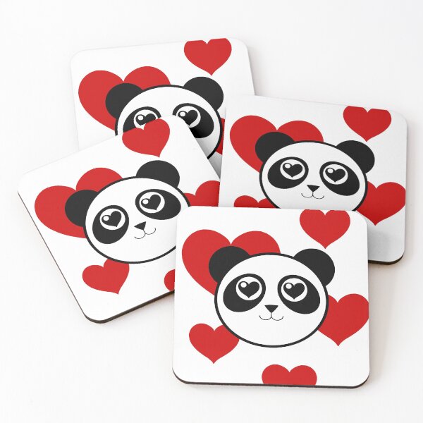 Item preview, Love Panda with Hearts designed and sold by Sarinilli.