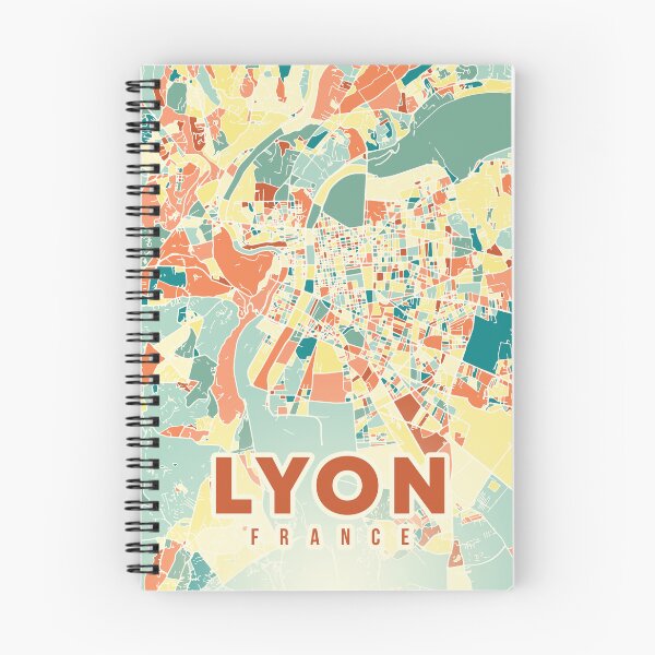Item preview, Lyon France Map designed and sold by chrlalexandru.