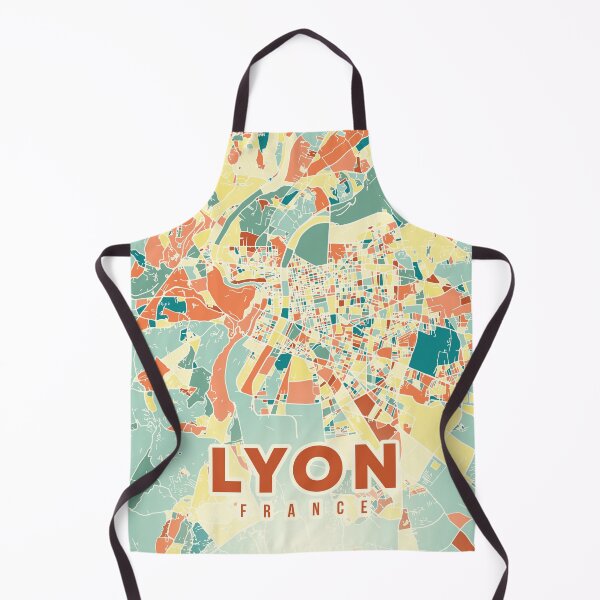 Item preview, Lyon France Map designed and sold by chrlalexandru.