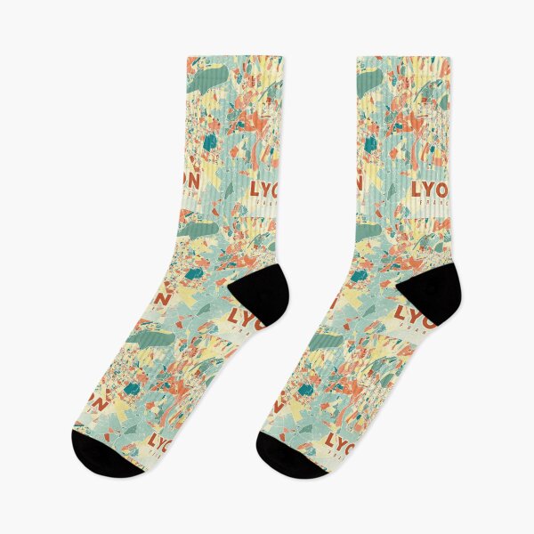 Item preview, Lyon France Map designed and sold by chrlalexandru.