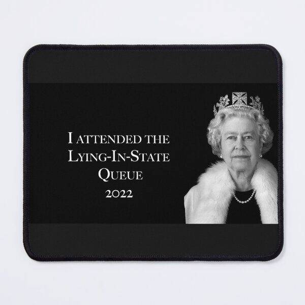 Item preview, HM Lying-in-state memorial black and white designed and sold by brokestudentart.