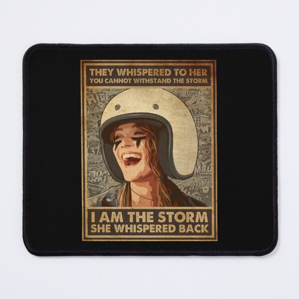 Item preview, Motorcycle Girl Whispered Back I Am A Storm Vintage designed and sold by gaciamingeo12.