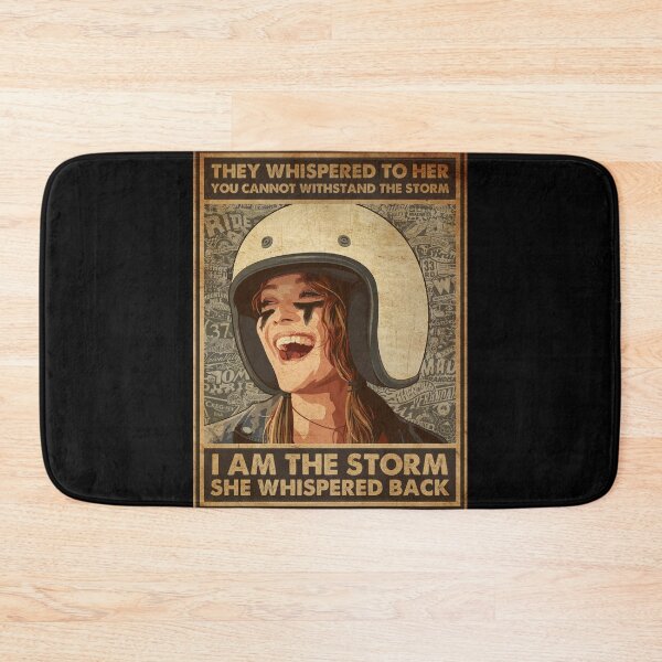 Item preview, Motorcycle Girl Whispered Back I Am A Storm Vintage designed and sold by gaciamingeo12.
