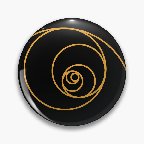 Item preview, Yellow Golden Ratio Spiral Fibonacci Sequence Circles designed and sold by ghost888.