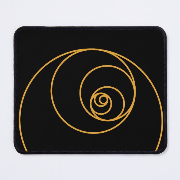 Item preview, Yellow Golden Ratio Spiral Fibonacci Sequence Circles designed and sold by ghost888.