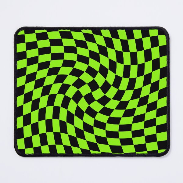 Item preview, Twisted Checkerboard - Black and Green designed and sold by Ayoub14.