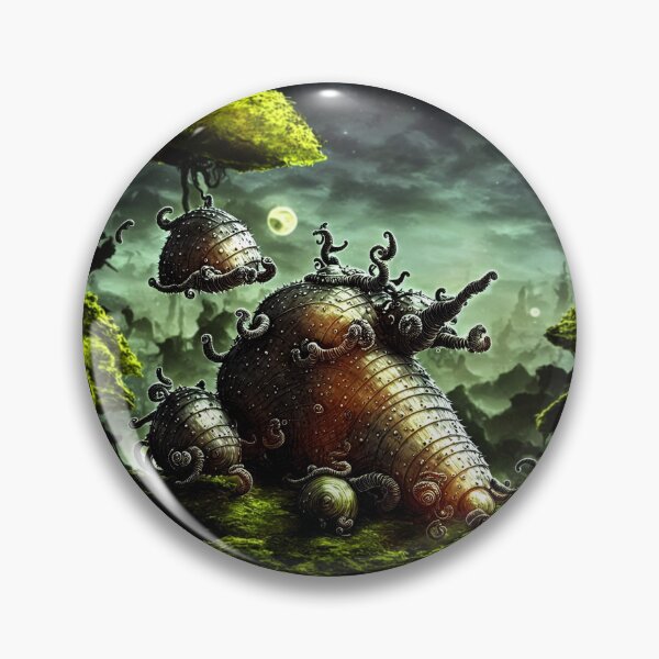 Item preview, A very spiky alien battlesnail with tentacles and friends in alien planet setting I (extra sharp) designed and sold by BrachiaST.