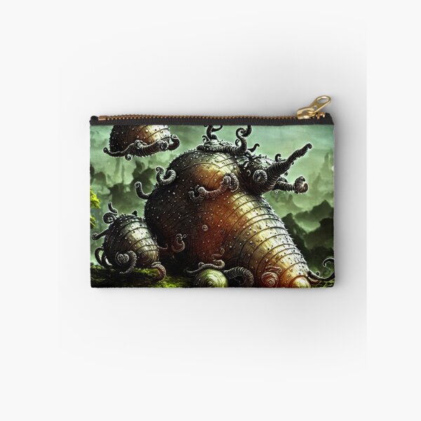Item preview, A very spiky alien battlesnail with tentacles and friends in alien planet setting I (extra sharp) designed and sold by BrachiaST.
