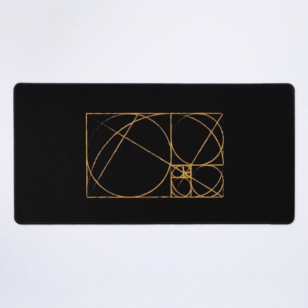 Item preview, Yellow Golden Ratio Spiral Fibonacci Sequence Circles and Squares designed and sold by ghost888.
