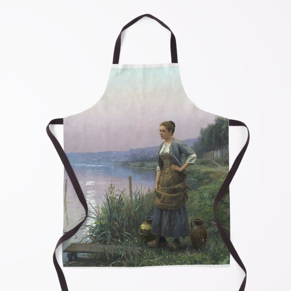 Item preview, CLAIR DU LUNE in MOONLIGHT : Vintage 1893 Young Woman Oil Painting Print designed and sold by posterbobs.