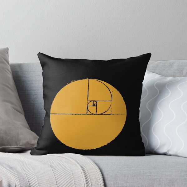 Item preview, Yellow Circle Golden Ratio Spiral Fibonacci Sequence Sketch  designed and sold by ghost888.