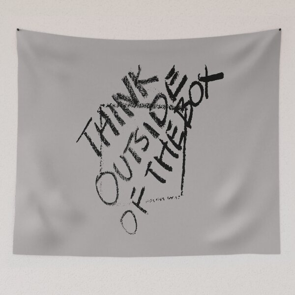Item preview, Think Outside Of The Box Chalk Board Grafitti Text designed and sold by taiche.