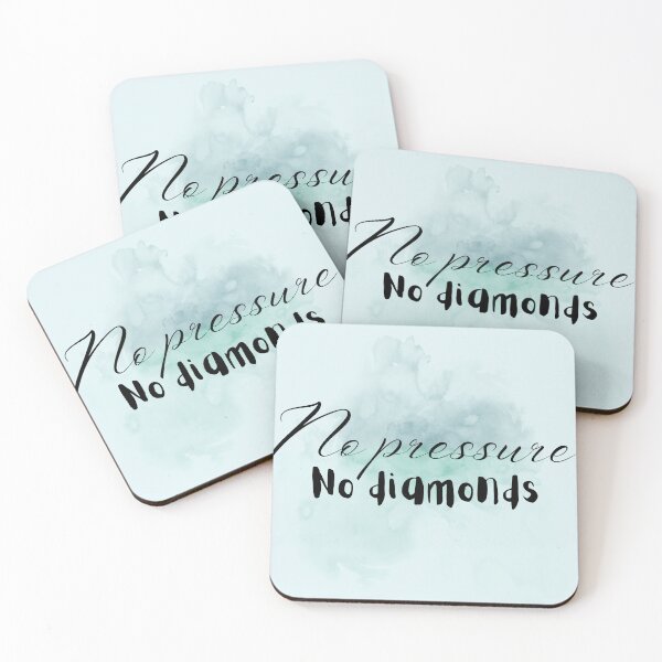 Item preview, No pressure No diamonds designed and sold by QUOT-s.