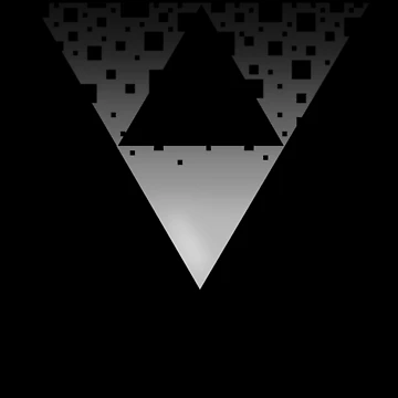 Artwork thumbnail, Dissolving Triangles (Inverted) by Sarinilli