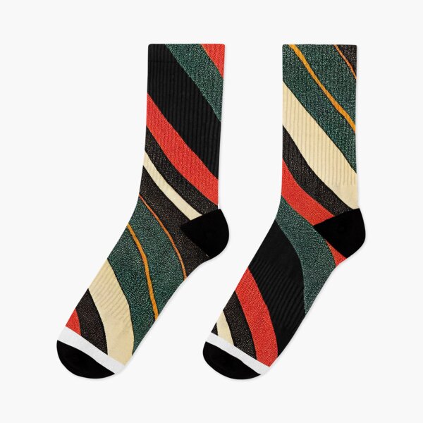 Item preview, Multicolored Diagonal Waves African Textile Minimalist Striped Pattern designed and sold by CrowBerryCream.