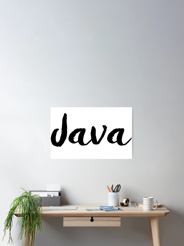 Imagen 2 de 3, Póster con la obra Java, diseñada y vendida por luggagestickers.