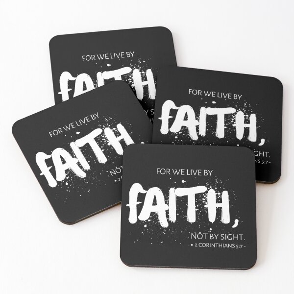 Item preview, For We Live By Faith Not By Sight 2 Corinthians 5:7 designed and sold by Just Christianity.