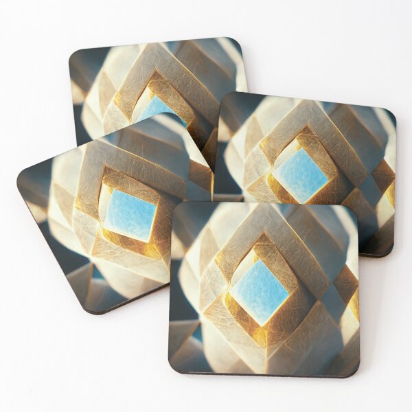 Item preview, Modern minimalistic glamour gold white and blue rhombus shameless pattern design designed and sold by Mobius Spot Collective.