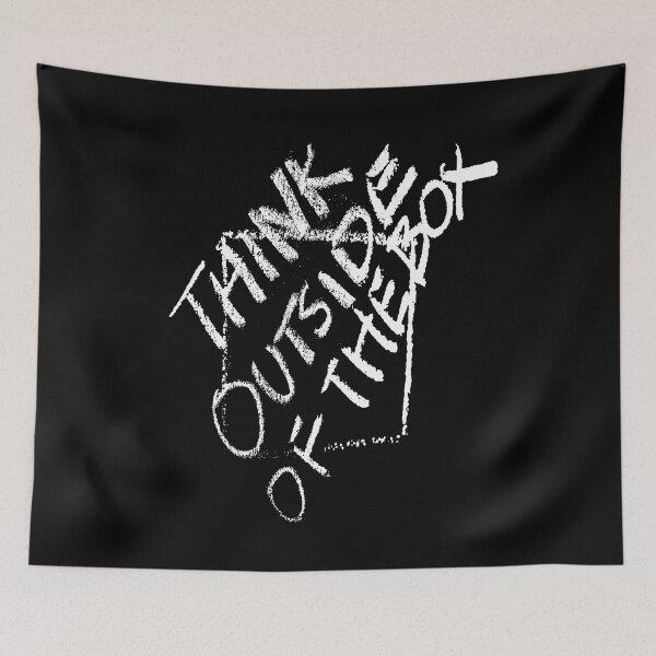 Item preview, Think Outside Of The Box Chalk Board Grafitti Text designed and sold by taiche.