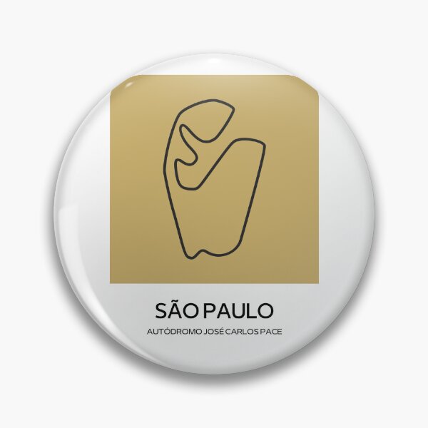 Item preview, Sao Paulo Trackmap designed and sold by Sportsarthub.