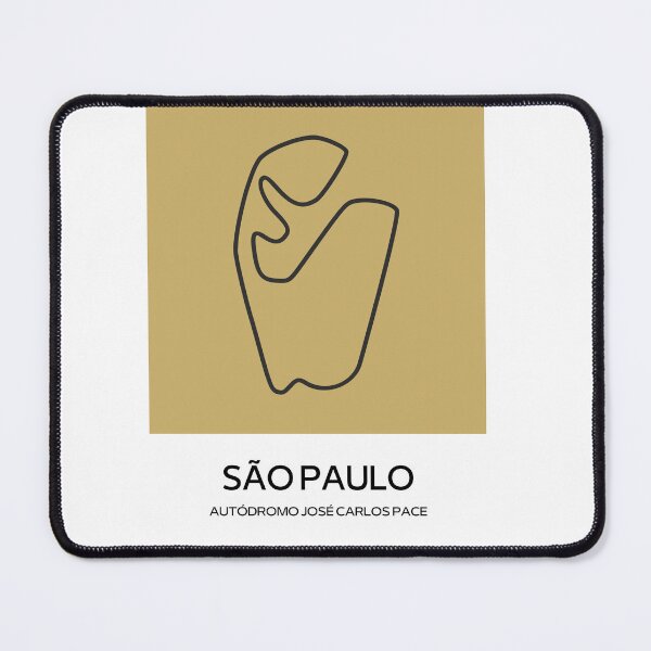 Item preview, Sao Paulo Trackmap designed and sold by Sportsarthub.