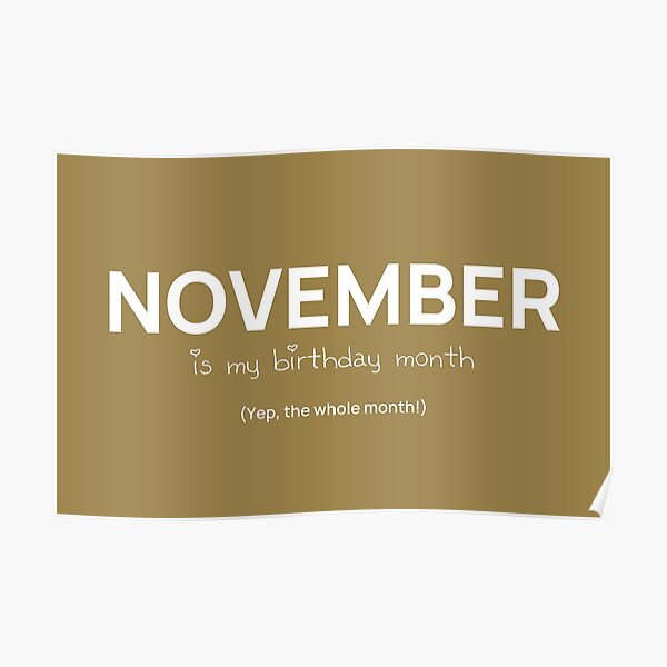  november is my birthday month gifts for a teenager sister birthday