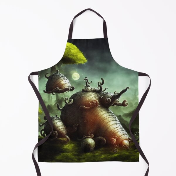 Item preview, A very spiky alien battlesnail with tentacles and friends in alien planet setting II (soft touch) designed and sold by BrachiaST.