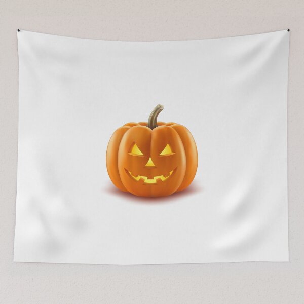Aperçu de l'œuvre Halloween Scary Evil Pumpkin Funny Pumpkin Head créée et vendue par SilverOrGold.