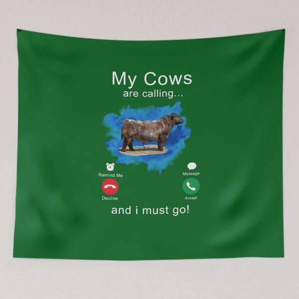 Item preview, Shorthorn My Cows Are Calling And I Must Go s Graphic Trending Unisex Youth Tee Women Casual Cute Simple black designed and sold by kriishirliq.