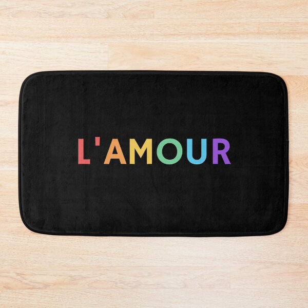 Item preview, LAMOUR  - Love in French -  rainbow text designed and sold by Inspirationmotivation.