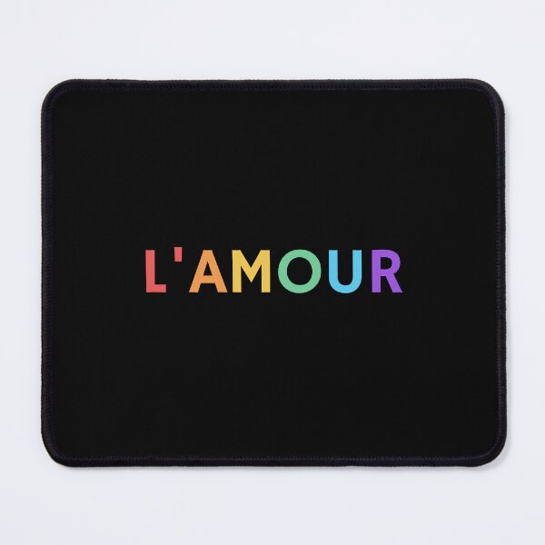 Item preview, LAMOUR  - Love in French -  rainbow text designed and sold by Inspirationmotivation.