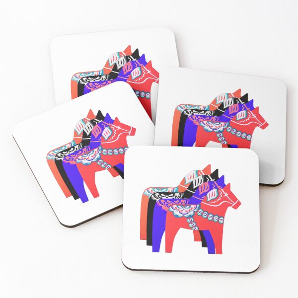 Item preview, Dalarna horse, Dala horse, Dalahäst, Collage, Willow Days designed and sold by avit1.