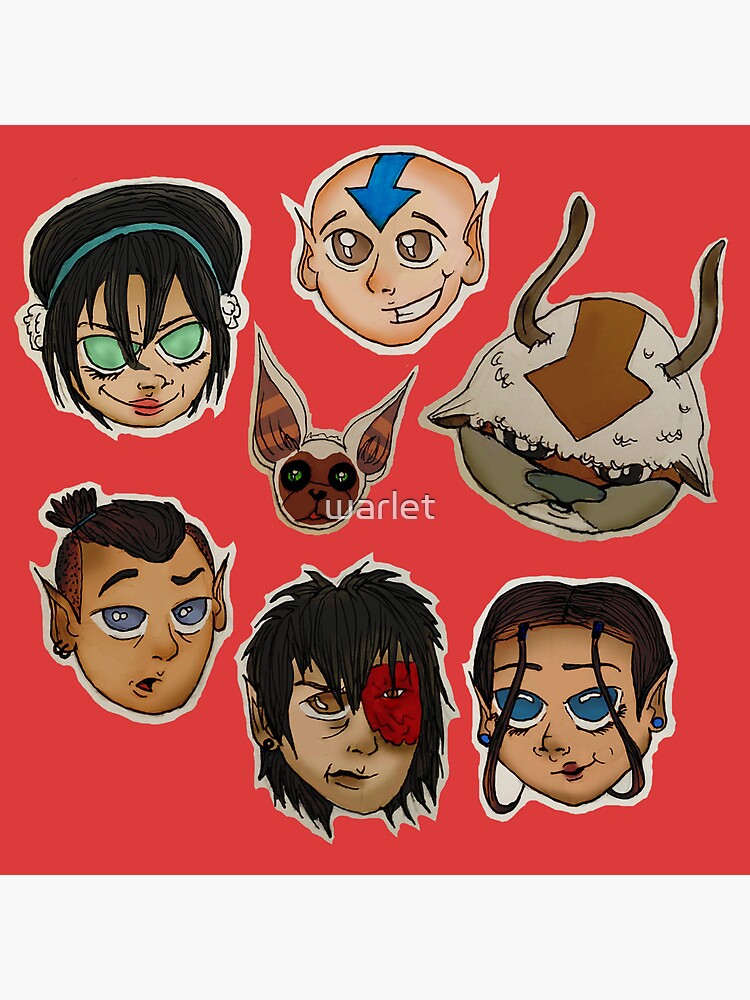 Atla Characters Poster For Sale By Warlet Redbubble