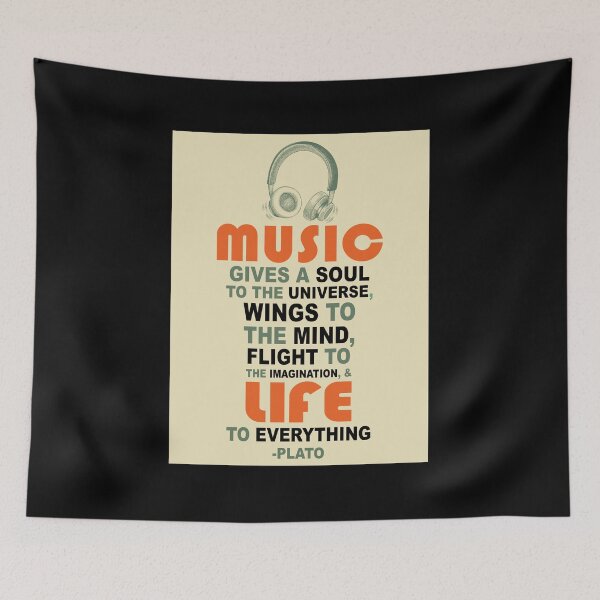 Item preview, Music Gives A Soul To The Universe designed and sold by meachsmileyr11.
