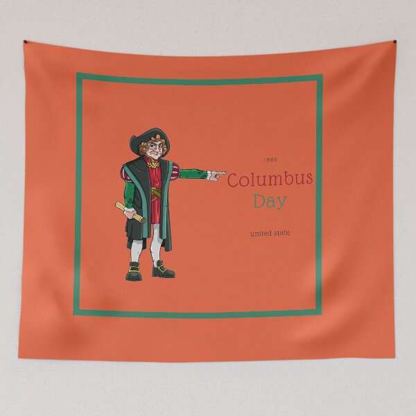 Item preview, Christopher Columbus happy day Flag Classic T-Shirt happy columbus day sticker  designed and sold by thegoatsart.