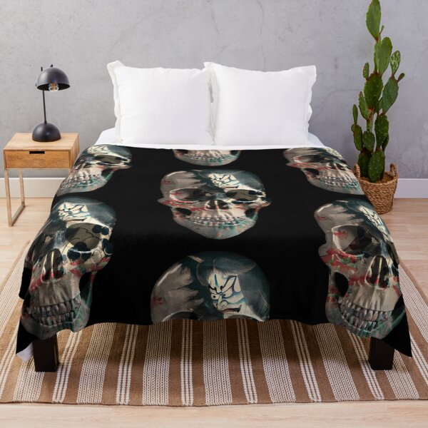 Item preview, Skull with Japanese Oni designed and sold by EvilLeftHand.