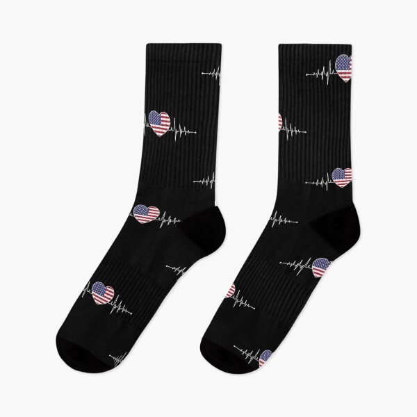 Item preview, USA America Heartbeat USA Flag US American USA designed and sold by Lenny Stahl.