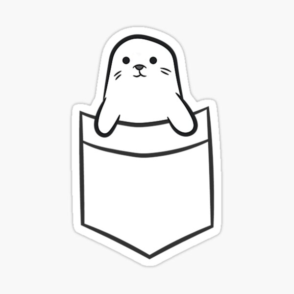 "Seal In The Pocket Cute Baby Seals" Sticker for Sale by