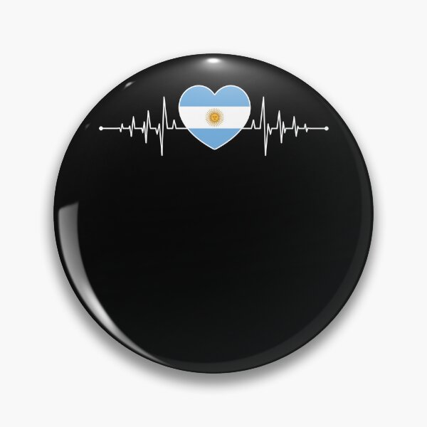 Item preview, Argentina Heartbeat Argentinian Flag Argentines Argentina designed and sold by Lenny Stahl.