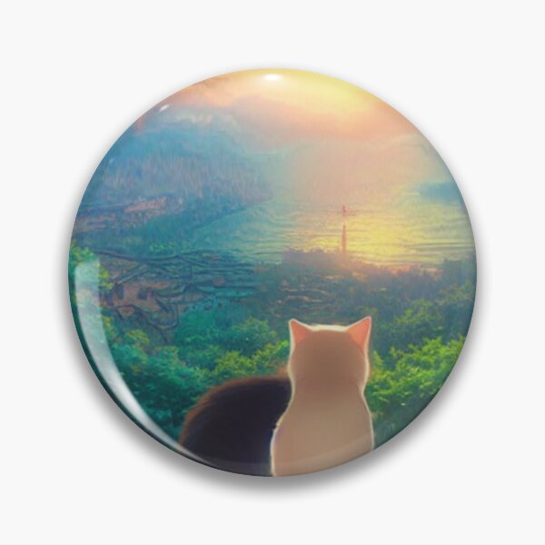 Item preview, Cat staring at the sunset Cat couple staring at the sunset designed and sold by aventi24.