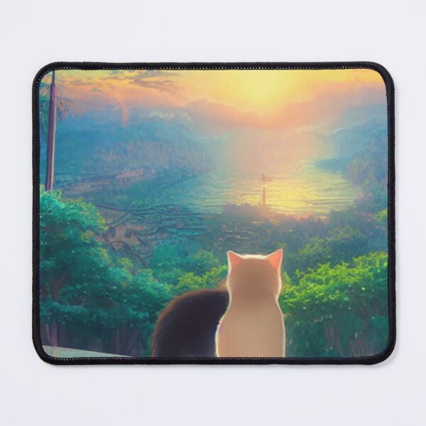 Item preview, Cat staring at the sunset Cat couple staring at the sunset designed and sold by aventi24.