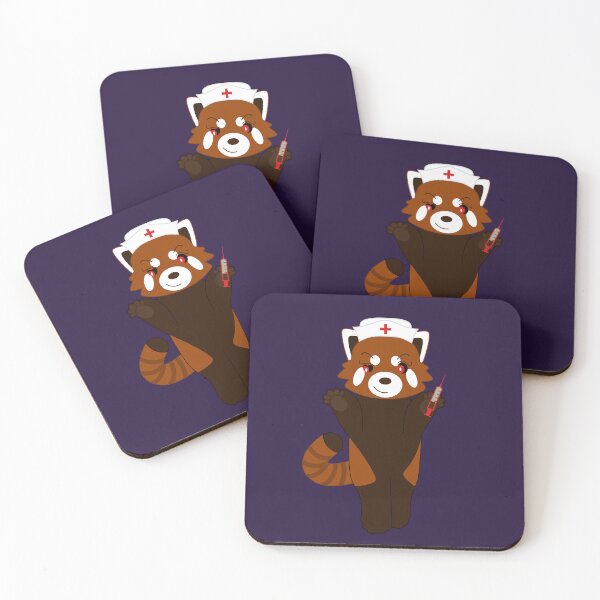 Item preview, Red panda disguised as a nurse for Halloween designed and sold by Samuel-Ruhland.