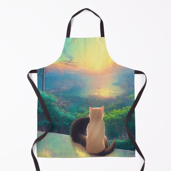 Item preview, Cat staring at the sunset Cat couple staring at the sunset designed and sold by aventi24.