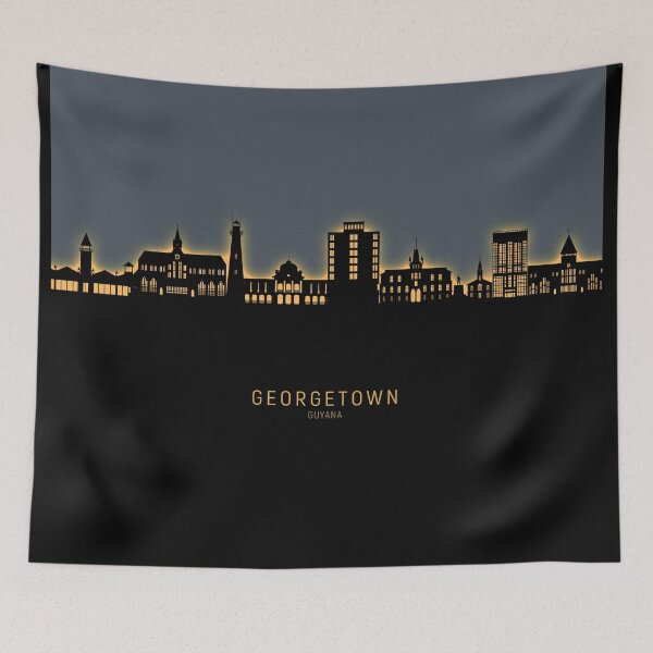 Item preview, Georgetown Guyana Skyline designed and sold by ArtPrints.